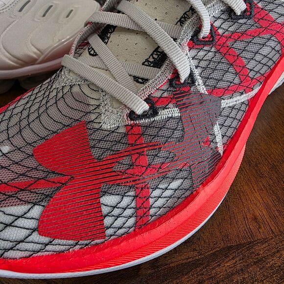 Under Armour Flow Velociti Elite 2 Running Shoes Men's 9.5 Grey Red 3027205-301 - Picture 11 of 14